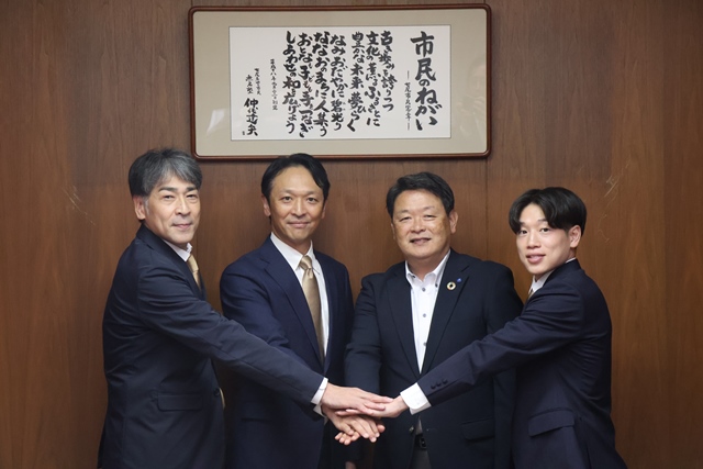金沢サムライズとの集合写真