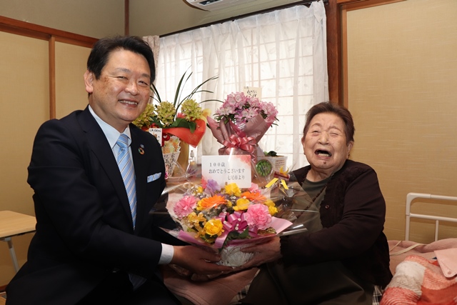 市長との記念写真