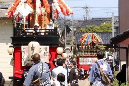 住吉大祭の曳山巡行の様子1