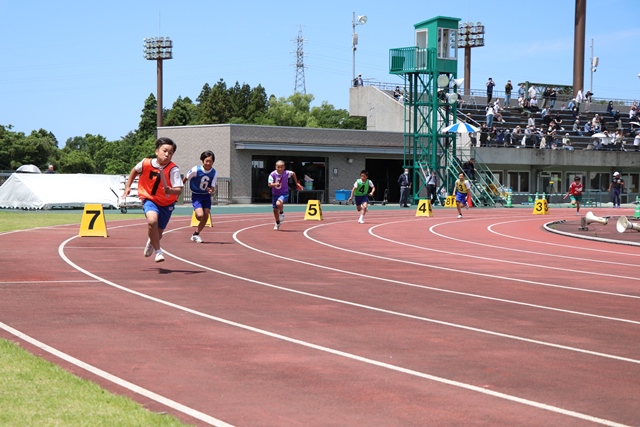 400メートルリレーの様子