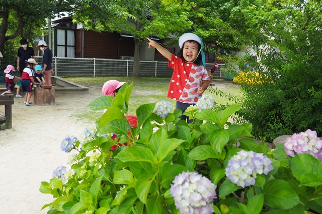 園庭での様子