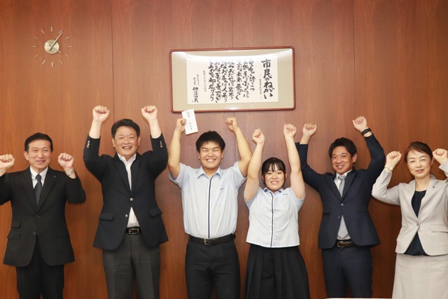 吉野さんと引田さんと茶谷市長
