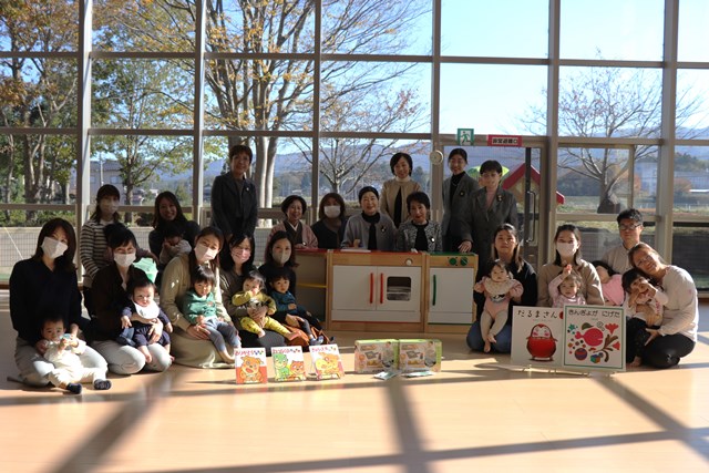 国際ソロプチミスト能登の皆さんと訪れていた親子の皆さん