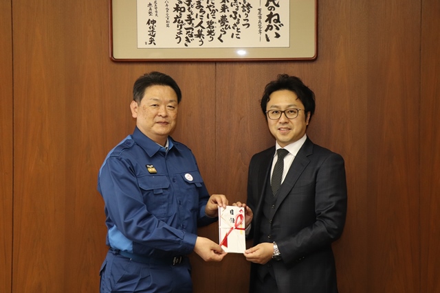 大津屋社長と茶谷市長