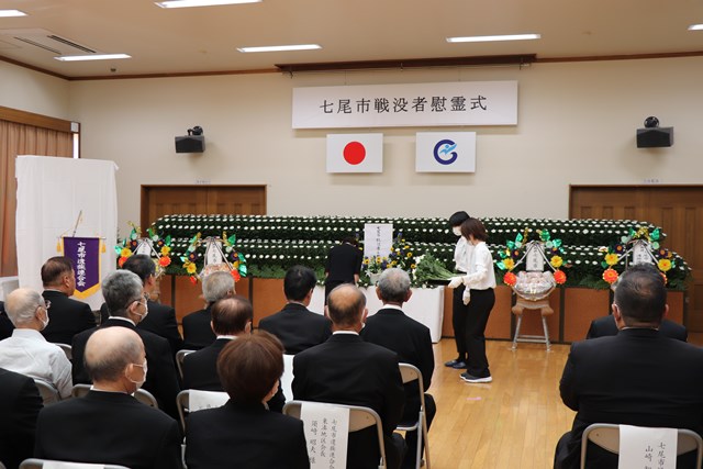 慰霊式の様子