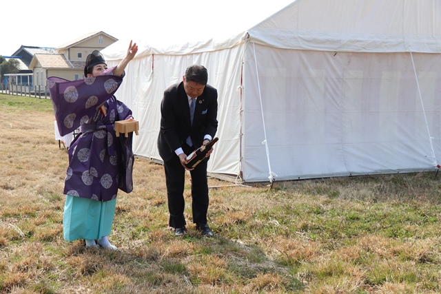 安全祈願祭の様子