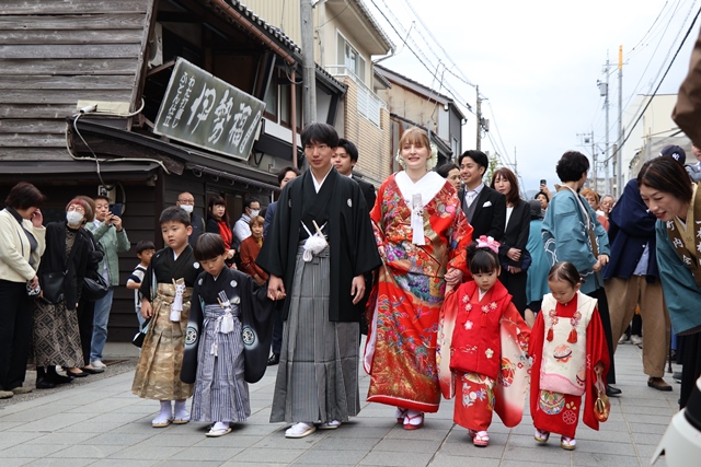 花嫁道中の様子