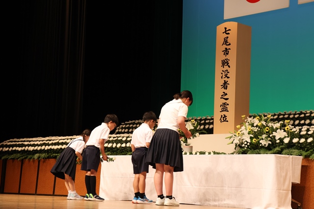 七尾市戦没者慰霊式