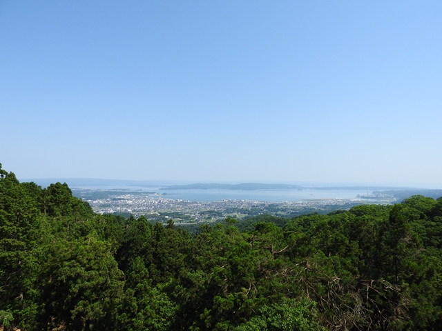 七尾城本丸からの風景